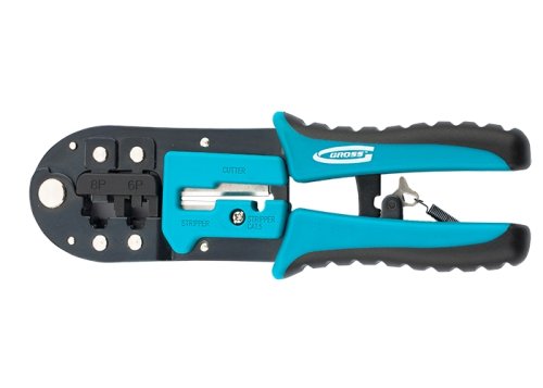 Кримпер Gross для обжима телефонных и компьютерных клемм RJ-45,6P,8P и RJ-11/14,6P,8P  картинка